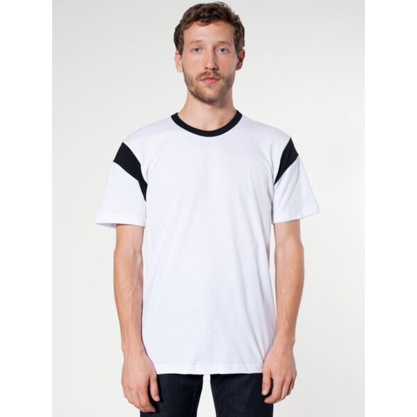 2430 Fine Jersey Contrast Inset S/S T-Shirt Thumbnail