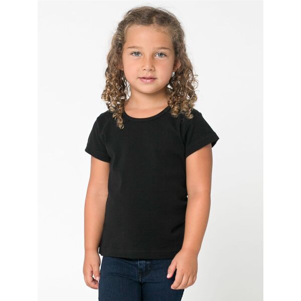 4121 Toddler Baby Rib Cap Sleeve T-Shirt Thumbnail