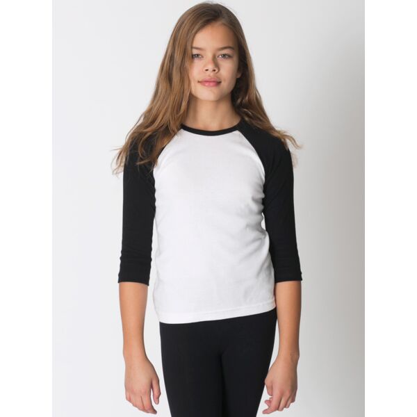 4253 Youth Baby Rib 3/4 Sleeve Raglan Thumbnail