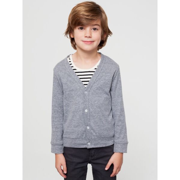 BR100 Toddler Tri-Blend Rib Cardigan Thumbnail