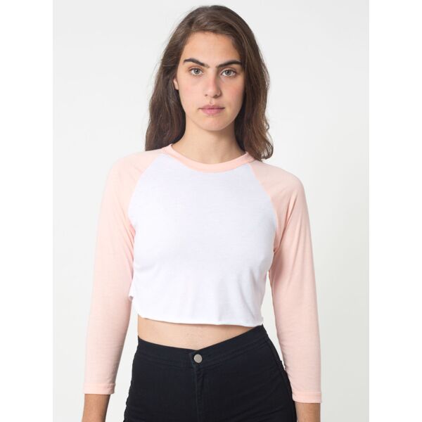 RSABB354 Poly-Cotton Cropped 3/4 Sleeve Raglan Thumbnail