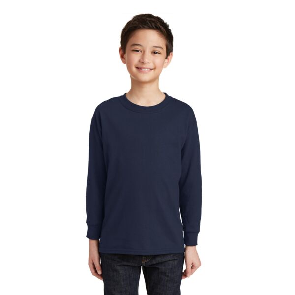Youth Heavy Cotton  100% Cotton Long Sleeve T Shirt Thumbnail