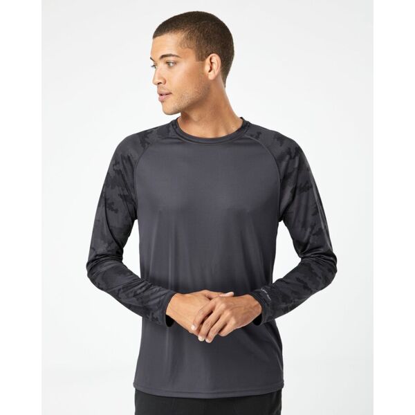 Cayman Performance Camo Colorblocked Long Sleeve T-Shirt Thumbnail