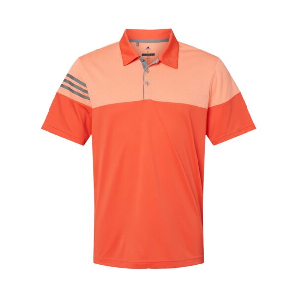 Heathered 3-Stripes Colorblocked Polo Thumbnail
