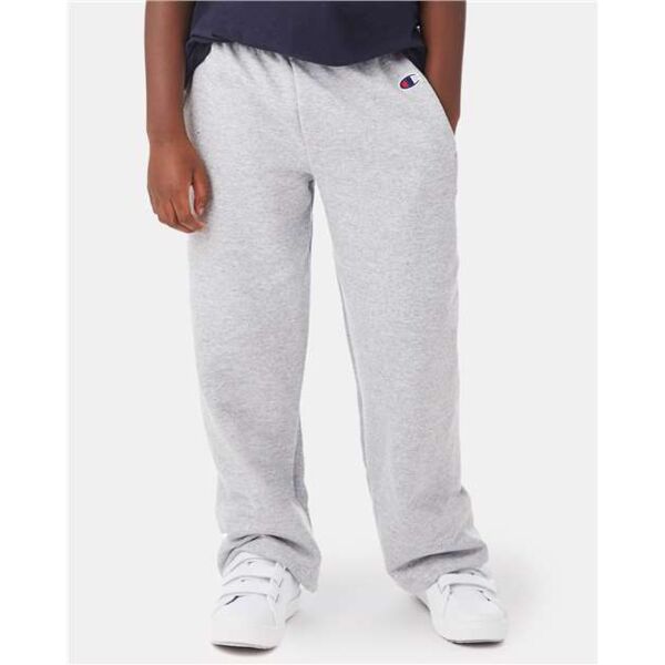 Powerblend® Youth Open-Bottom Sweatpants with Pockets Thumbnail