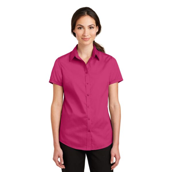 Ladies Short Sleeve SuperPro  Twill Shirt Thumbnail