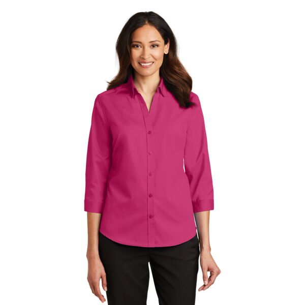 Ladies 3/4 Sleeve SuperPro  Twill Shirt Thumbnail