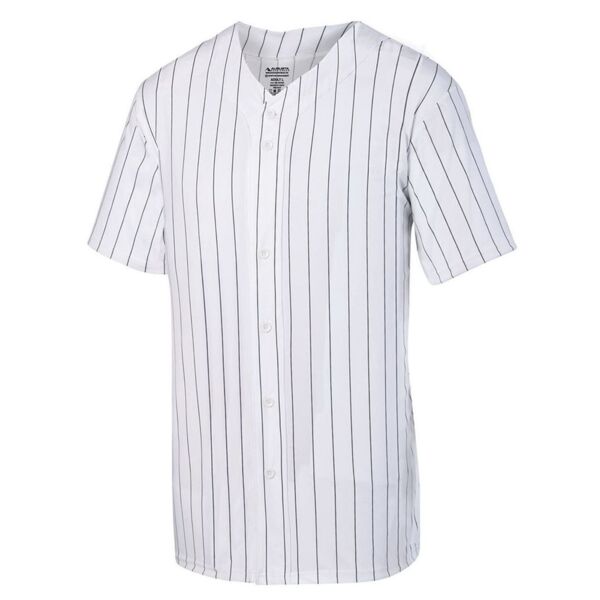 Pinstripe Full Button Baseball Jersey Thumbnail