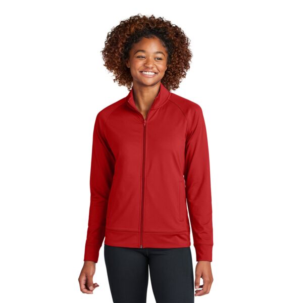 Ladies Sport Wick ® Stretch Full Zip Cadet Jacket Thumbnail